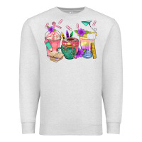 Oatmeal Heather School Girl Coffee Cup Bbs Premium Sweatshirt - BundleAndBundleShop