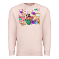 Pale Pink School Girl Coffee Cup Bbs Premium Sweatshirt - BundleAndBundleShop