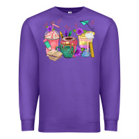Purple School Girl Coffee Cup Bbs Premium Sweatshirt - BundleAndBundleShop