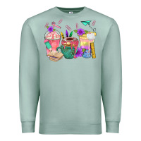 Seafoam School Girl Coffee Cup Bbs Premium Sweatshirt - BundleAndBundleShop