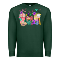 Sports Green School Girl Coffee Cup Bbs Premium Sweatshirt - BundleAndBundleShop