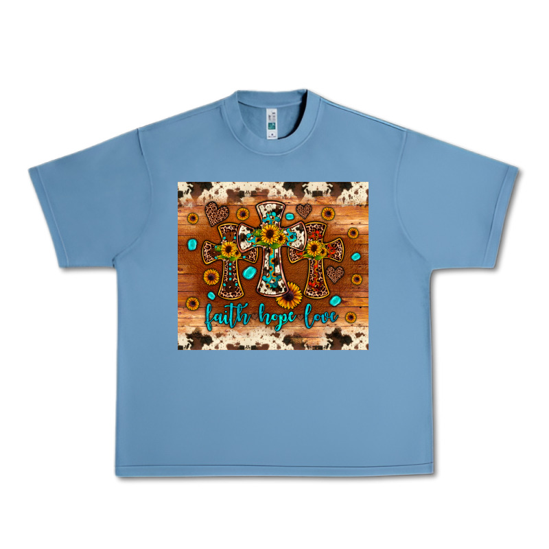 Faith Hope Love Cross Urban Heavy Tee by JahusDesignShop | Teevron