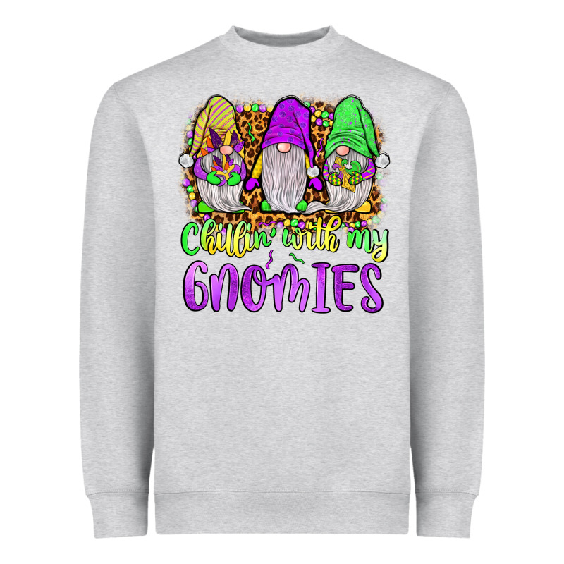 Mardi Gras Chillin' With My Gnomies Heavyweight Sweatshirt by JahusDesignShop | Teevron