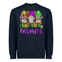 Navy mardi gras chillin' with my gnomies Heavyweight Sweatshirt - JahusDesignShop