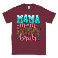 Burgundy mama mom mommy bruh Classic Tee - AdoDesignShop