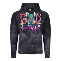 Cloud Black with god all things are possible Vintage Hoodie - RacoonDesign