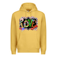 Antique Gold love frame digital valentines day Premium Hoodie - Bettercallsaul
