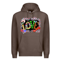 Coffee love frame digital valentines day Premium Hoodie - Bettercallsaul