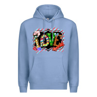 Colony Blue love frame digital valentines day Premium Hoodie - Bettercallsaul
