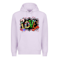 Lilac love frame digital valentines day Premium Hoodie - Bettercallsaul