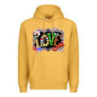 Mustard love frame digital valentines day Premium Hoodie - Bettercallsaul