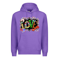 Purple love frame digital valentines day Premium Hoodie - Bettercallsaul