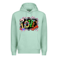 Seafoam love frame digital valentines day Premium Hoodie - Bettercallsaul
