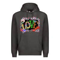 Smoke love frame digital valentines day Premium Hoodie - Bettercallsaul