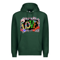 Sports Green love frame digital valentines day Premium Hoodie - Bettercallsaul
