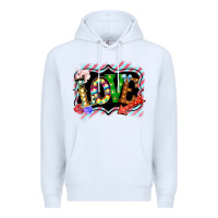 White love frame digital valentines day Premium Hoodie - Bettercallsaul