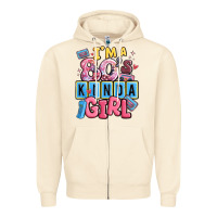 Sandshell i'm a 80's kinda girl Zipper Hoodie - MaliasSmallBusiness
