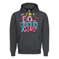 Smoke i'm a 80's kinda girl Zipper Hoodie - MaliasSmallBusiness