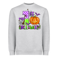 Heather Grey my first halloween pumpkin Heavyweight Sweatshirt - AdoDesignShop