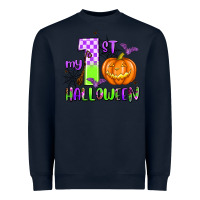 Navy my first halloween pumpkin Heavyweight Sweatshirt - AdoDesignShop