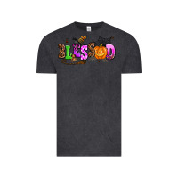 Vintage Black halloween blessed Vintage Tee - AdoDesignShop
