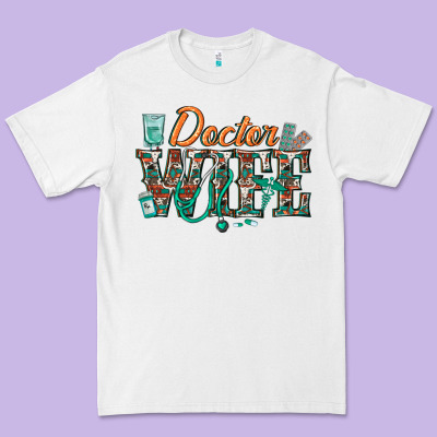 Doctor Wife Premium Tee Designed By Texasbilliewilder