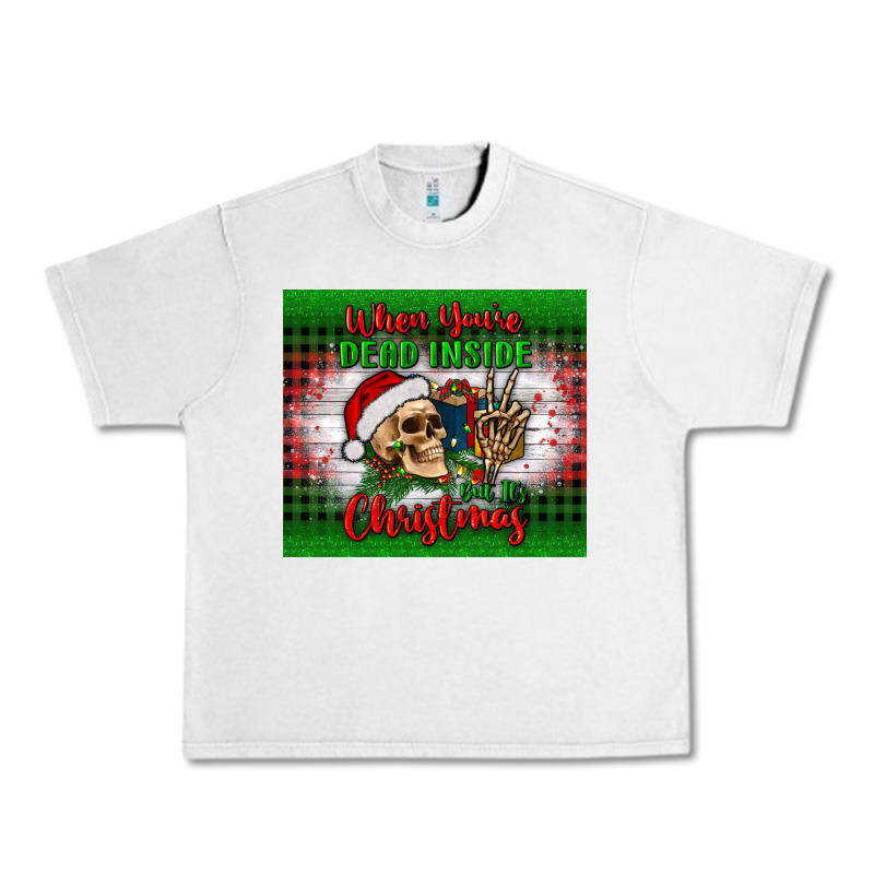 When You’re Dead Inside But It's Christmas Tumbler Urban Heavy Tee by BundleAndBundleShop | Teevron