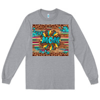 Heather Grey sunflower mom Long Sleeve Tee - Artiststas