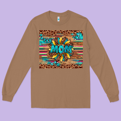 Sunflower Mom Long Sleeve Tee Designed By Artiststas