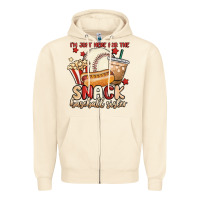 Sandshell i'm just here for the snack baseball sister Zipper Hoodie - MaliasSmallBusiness