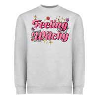 Heather Grey feeling witchy Heavyweight Sweatshirt - AdoDesignShop
