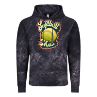 Cloud Black softball mom Vintage Hoodie - JahusDesignShop
