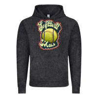 Vintage Black softball mom Vintage Hoodie - JahusDesignShop