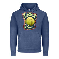 Vintage Denim softball mom Vintage Hoodie - JahusDesignShop