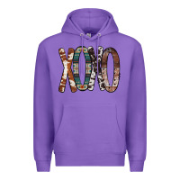 Purple Xoxo Leopard Heart Premium Hoodie - Bettercallsaul
