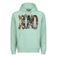 Seafoam Xoxo Leopard Heart Premium Hoodie - Bettercallsaul