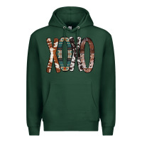 Sports Green Xoxo Leopard Heart Premium Hoodie - Bettercallsaul