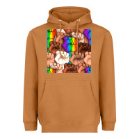 Meerkat Pride lgbtq fists seamless pattern Heavyweight Hoodie - BundleAndBundleShop