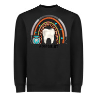 Black dentallife rainbow Heavyweight Sweatshirt - JahusDesignShop