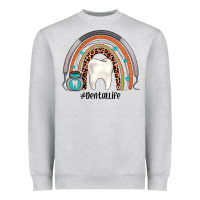 Heather Grey dentallife rainbow Heavyweight Sweatshirt - JahusDesignShop
