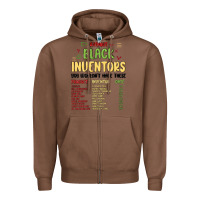 Chestnut black inventors black history Zipper Hoodie - MaliasSmallBusiness