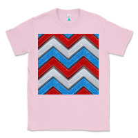 Bubblegum Pink Glitter 4th of July Seamless Pattern Classic Tee - BundleAndBundleShop