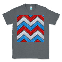 Charcoal Heather Glitter 4th of July Seamless Pattern Classic Tee - BundleAndBundleShop