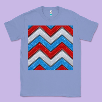 Glitter 4th Of July Seamless Pattern Classic Tee Designed By Bundleandbundleshop