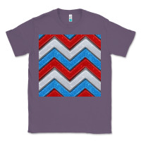 Lavender Glitter 4th of July Seamless Pattern Classic Tee - BundleAndBundleShop