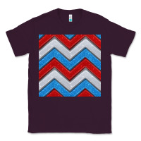 Plum Glitter 4th of July Seamless Pattern Classic Tee - BundleAndBundleShop