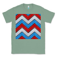 Sage Glitter 4th of July Seamless Pattern Classic Tee - BundleAndBundleShop