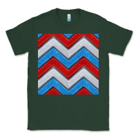Sports Green Glitter 4th of July Seamless Pattern Classic Tee - BundleAndBundleShop