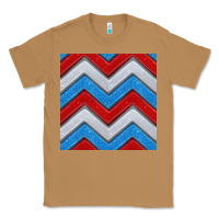 Toasted Coconut Glitter 4th of July Seamless Pattern Classic Tee - BundleAndBundleShop