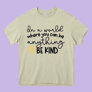 Be Kind Heavy Core Tee Designed By Unal Design